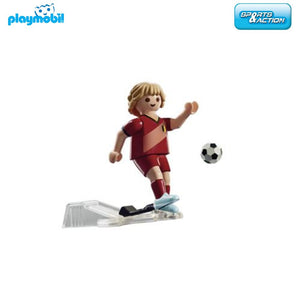 Futbolista Playmobil jugador de fútbol de Bélgica (71128) Sports Action-
