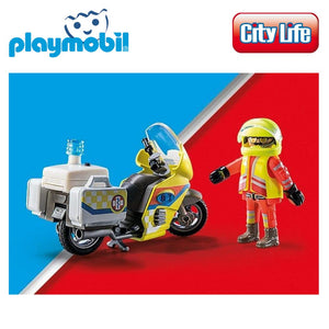 Playmobil moto amarilla emergencia (71205) City Life