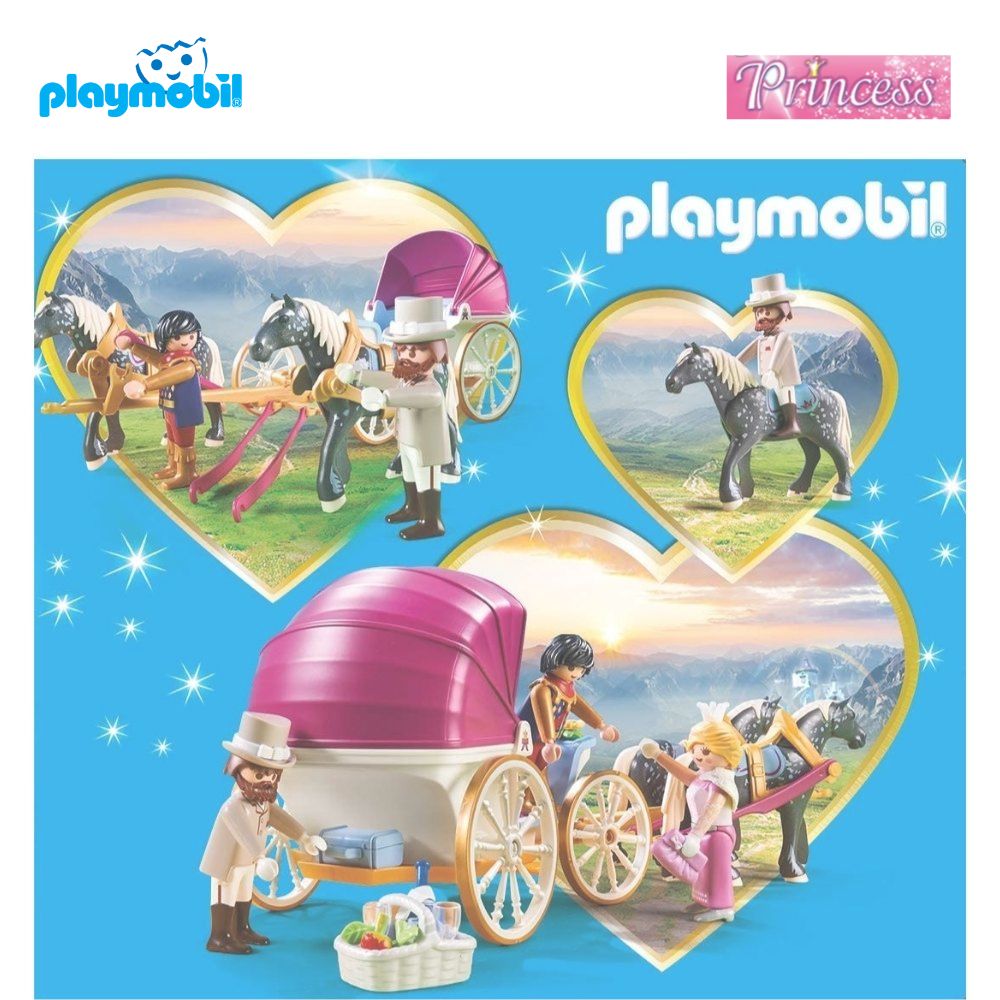 Carruaje romántico tirado por caballos PLAYMOBIL – MANCHATOYS