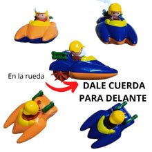 Cargar imagen en el visor de la galería, VEHICULOS DE CUERDA PARA EL BAÑO DEL BEBE