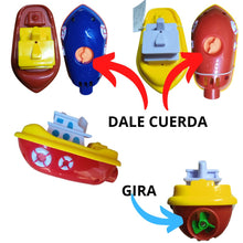 Cargar imagen en el visor de la galería, VEHICULOS DE CUERDA PARA EL BAÑO DEL BEBE