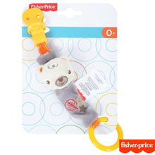 Cargar imagen en el visor de la galería, Portachupete peluche oso Fisher Price 22 cm. bebes recien nacidos