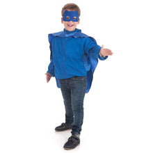 Cargar imagen en el visor de la galería, disfraz capa mask azul con antifaz