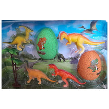 Cargar imagen en el visor de la galería, Figuras de dinosaurios con huevos de crías de juguete
