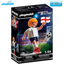 Cargar imagen en el visor de la galería, Jugador de fútbol Inglaterra Playmobil (71126) Sports Action
