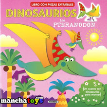 Cargar imagen en el visor de la galería, LIBRO MONTO Y JUEGO CON DINOSAURIOS (LECTURA EN LETRA MAYÚSCULA)