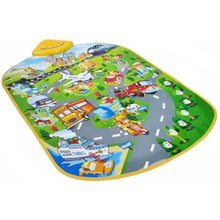 Cargar imagen en el visor de la galería, MANTA INTERACTIVA CIUDAD GIMNASIO BEBÉS CON MUSICA