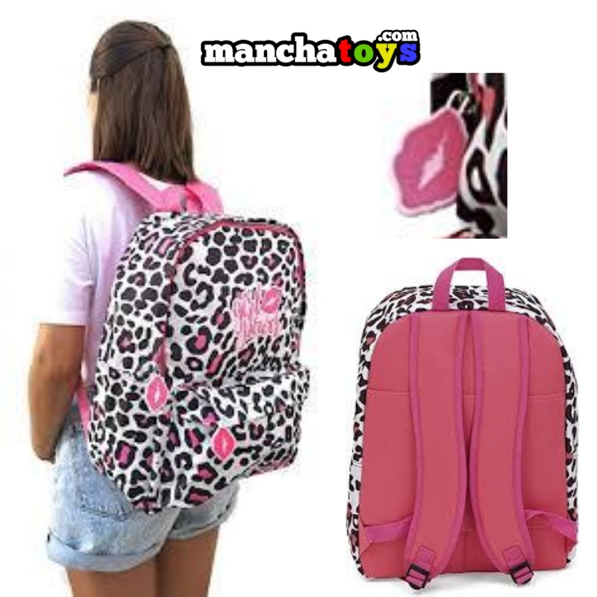 MOCHILA LEOPARDO 43 CM. ADAPTABLE A CARRITO