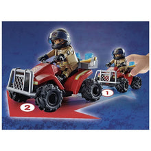 Cargar imagen en el visor de la galería, Moto quad de rescate bomberos PLAYMOBIL (71090)
