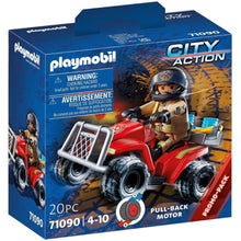 Cargar imagen en el visor de la galería, Moto quad de rescate bomberos PLAYMOBIL (71090)