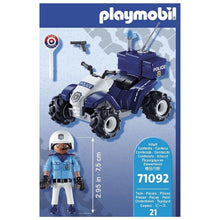 Cargar imagen en el visor de la galería, Moto quad con mujer policía PLAYMOBIL (71092)