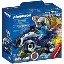 Cargar imagen en el visor de la galería, Moto quad con mujer policía PLAYMOBIL (71092)