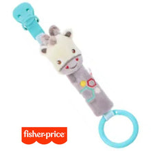Cargar imagen en el visor de la galería, Portachupete jirafa de peluche Fisher Price para bebe desde 0 meses
