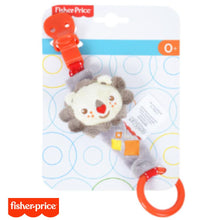 Cargar imagen en el visor de la galería, Portachupetes para bebes con peluche leon Fisher Price 22 cm