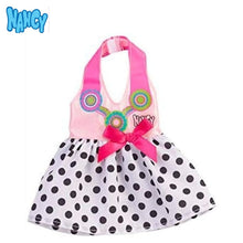 Cargar imagen en el visor de la galería, Vestido para muñeca Nancy ropa de verano blanco con lunares