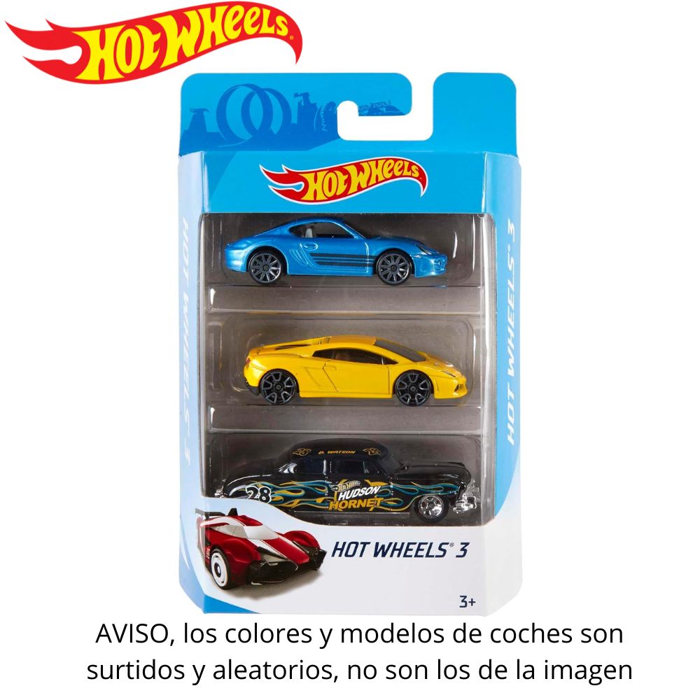 Pack 3 coches Hot Wheels