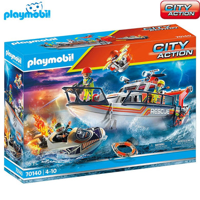 Barco rescate Playmobil (70140) bomberos City Action