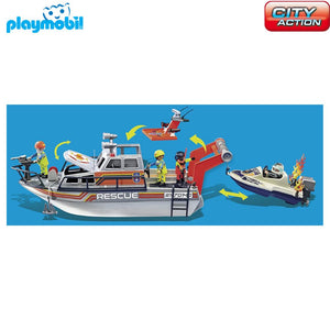 Barco rescate bomberos Playmobil 70140