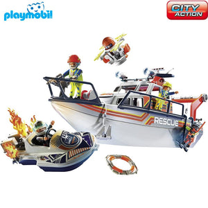 Bomberos barco rescate Playmobil 70140 City Action