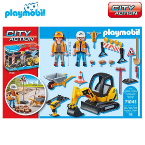 Construcción de carreteras Playmobil City Action (71045)-(2)