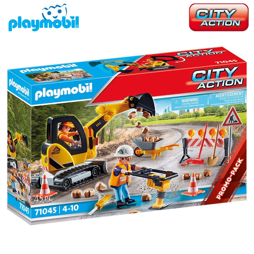 Construcción de carreteras Playmobil City Action (71045)