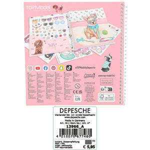 Cuaderno pegatinas Top Model Dress Doggy CE