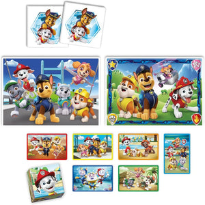 Edukit Patrulla Canina 2 puzzles juego de memoria y cubos