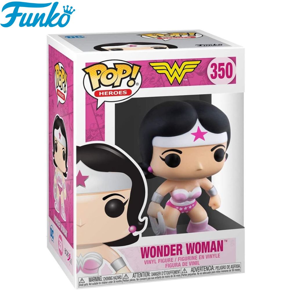 Funko Pop Wonder Woman Breast Cancer Awareness 350