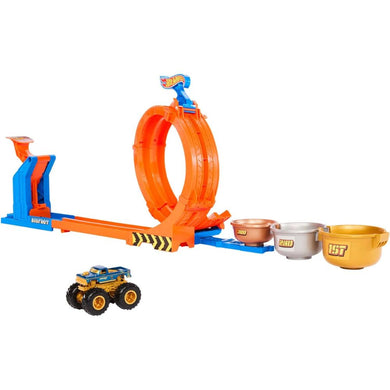 Monster Trucks Bigfoot Hot Wheels Trofeo Challenge de loopings y giros