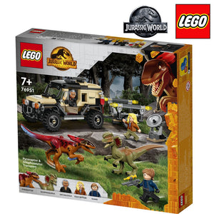 Lego Jurassic World transporte del Pyrorraptor y el Dilofosaurio 76951