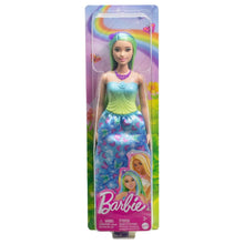 Cargar imagen en el visor de la galería, Muñeca Barbie Dreamtopia princesa con falda verde
