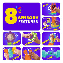 Cargar imagen en el visor de la galería, Tren Oruga 30 Bloques sensoriales de construcción Mega Bloks
