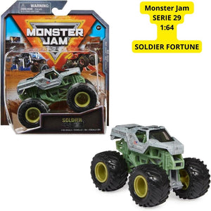 Monster Jam serie 29 Soldier Fortune escala 1:64