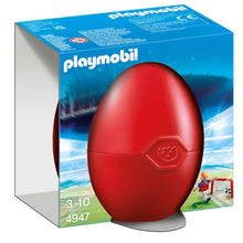 Cargar imagen en el visor de la galería, Playmobil 4947 porteria con jugador de futbol huevo
