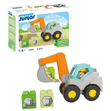 Playmobil Junior pala excavadora 71684