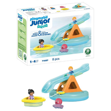 Playmobil Junior Aqua isla de baño con tobogán (71687)