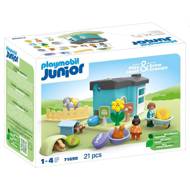 Playmobil Junior casa de animales (71690)