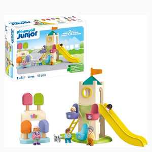 Playmobil Junior torre de aventura con heladería (71703)