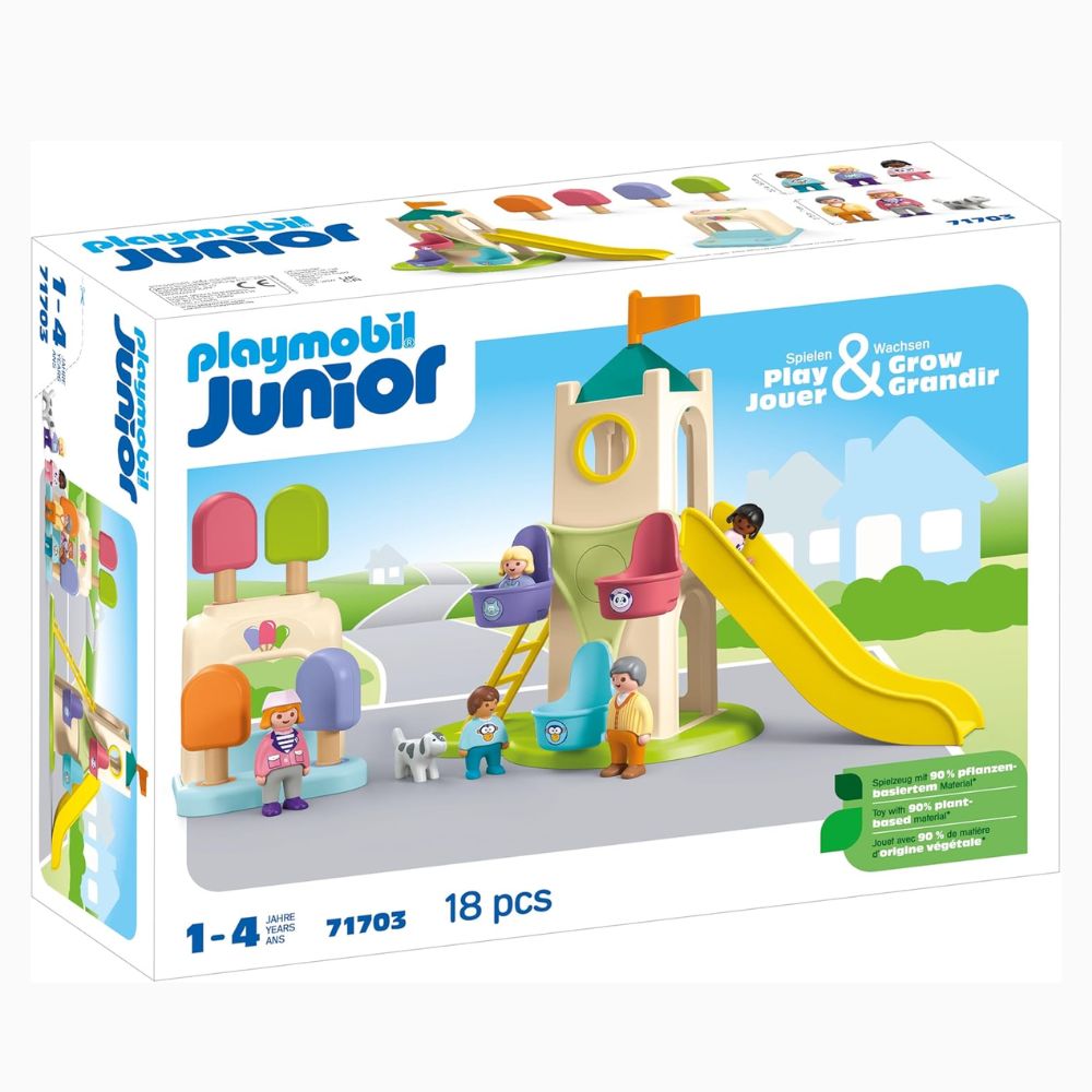 Playmobil Junior torre de aventura con heladería (71703)