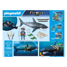 Cargar imagen en el visor de la galería, Playmobil 71793 tiburón gigante con pirata
