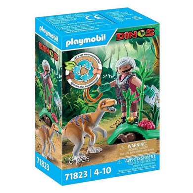 Playmobil 71823 velociraptor dinosaurio