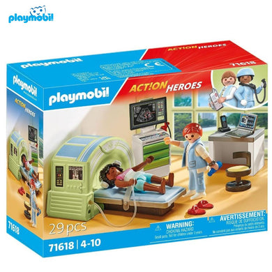 PLAYMOBIL 71618 resonancia magnética con paciente