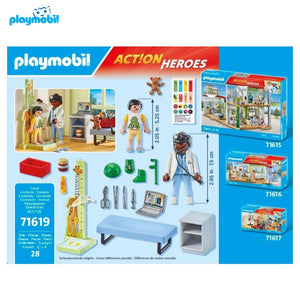 PLAYMOBIL 71619 doctor infantil Action Heroes hospital