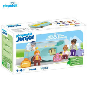 Playmobil junior 71682 autobus con pasajeros y equipaje