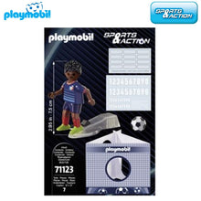 Cargar imagen en el visor de la galería, Jugador de fútbol Francia Playmobil Sports Action (71123)-(1)
