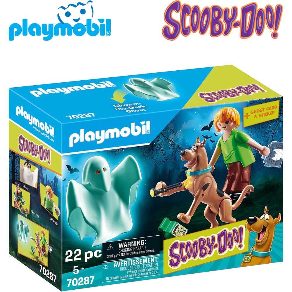 Playmobil Scooby Doo con Shaggy y figura de fantasma 70287
