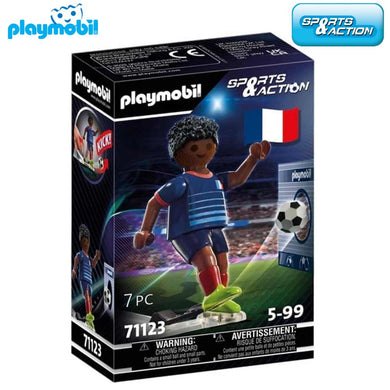 Jugador de fútbol Francia Playmobil Sports Action (71123)