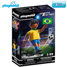 Cargar imagen en el visor de la galería, Playmobil jugador de fútbol Brasil 71131 Sports Action futbolista

