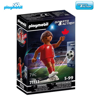 Playmobil jugador de fútbol Canada 71133 Sports Action futbolista