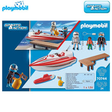 Cargar imagen en el visor de la galería, Lancha con motor submarino Playmobil (70744) Sports Action-
